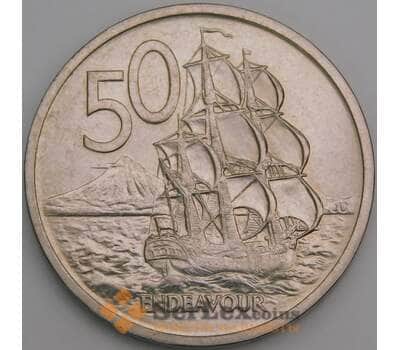 Новая Зеландия монета 50 центов 1969 КМ37 UNC арт. 49222