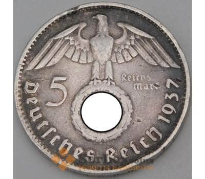Монета Германия 5 рейхсмарок 1937 F КМ94 арт. 30132