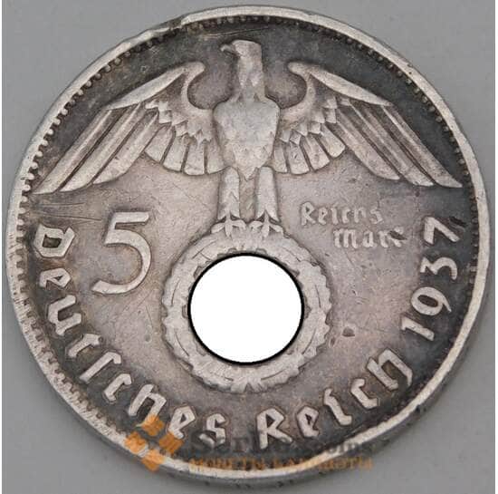 Германия 5 рейхсмарок 1937 F КМ94 арт. 30132
