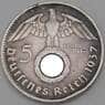 Германия 5 рейхсмарок 1937 F КМ94 арт. 30132