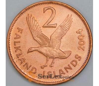Фолклендские острова 2 пенса 2004 КМ131 UNC арт. 57132