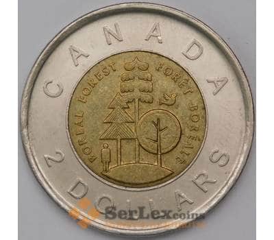 Монета Канада 2 доллара 2011 КМ1167 XF Парки Канады - Тайга арт. 30670