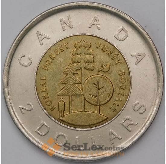 Канада 2 доллара 2011 КМ1167 XF Парки Канады - Тайга арт. 30670