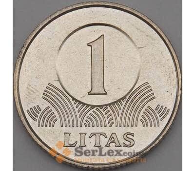 Монета Литва 1 лит 2001 КМ111 aUNC арт. 18801