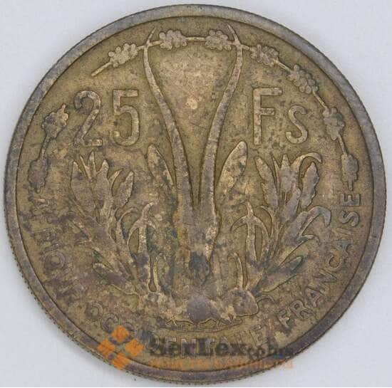 Французская Западная Африка 25 франков 1956 КМ7 F арт. 28257