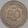 Италия 20 чентезимо 1919 КМ58 aUNC арт. 40508