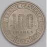 Конго монета 100 франков 1972 КМ1 AU арт. 42702