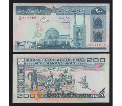 Иран 200 риалов ND 1982-2005 Р136b UNC  арт. 54659