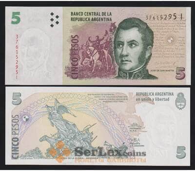 Аргентина 5 песо ND 2002-2016 Р353а(1) UNC арт. 54305