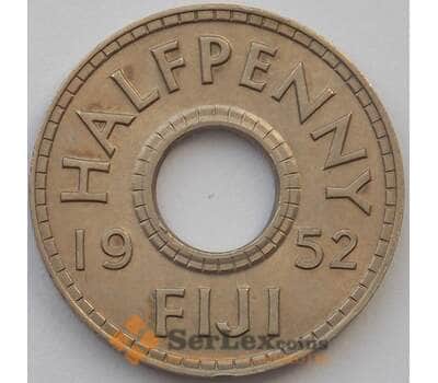 Монета Фиджи 1/2 пенни 1952 КМ16 UNC (J05.19) арт. 16980