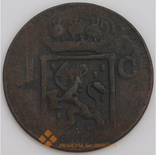 Нидерландская Восточная Индия монета 1 цент 1839 КМ290 F арт. 46165