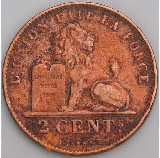 Бельгия монета 2 сантима 1905 КМ35 VF DES BELGES арт. 46679
