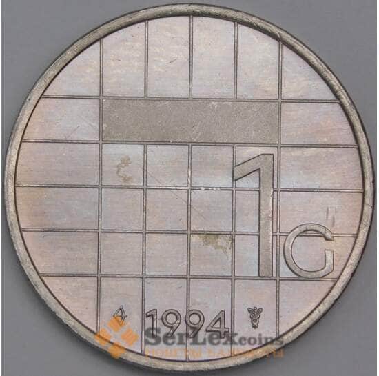 Нидерланды монета 1 гульден 1994 КМ205 BU арт. 43558