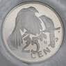 Британские Виргинские острова 25 центов 1974 КМ4 Proof запайка арт. 56190