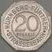 Германия Нюрнберг 20 пфеннигов 1921 Proof FUNFECKIGER TURM (j05.19) арт. 19965