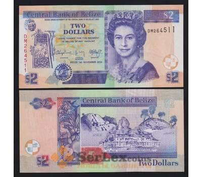 Белиз 2 доллара 2014 Р66е UNC арт. 54382