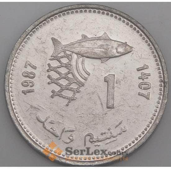 Марокко монета 1 сантим 1987 Y93 aUNC арт. 44875