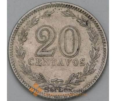 Монета Аргентина 20 сентаво 1920 КМ36 VF арт. 38565