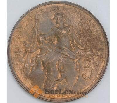 Франция 5 сантимов 1898 КМ842 AU-aUNC арт. 56706