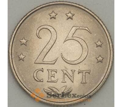 Монета Нидерландские Антиллы 25 центов 1978 КМ11 UNC (J05.19) арт. 18201