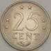 Монета Нидерландские Антиллы 25 центов 1978 КМ11 UNC (J05.19) арт. 18201