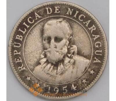 Никарагуа монета 10 сентаво 1954 КМ17.1 VG арт. 44806