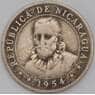 Никарагуа монета 10 сентаво 1954 КМ17.1 VG арт. 44806