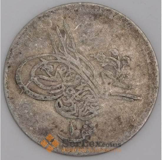 Египет монета 1 кирш 1861 КМ250 F арт. 45731