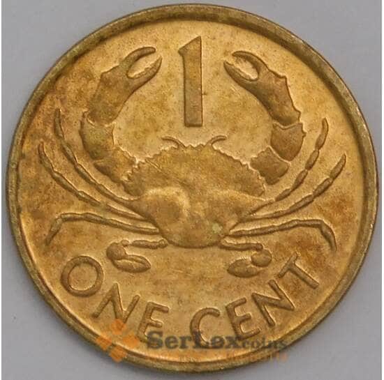 Сейшельские острова монета 1 цент 1990 КМ46 aUNC арт. 42191