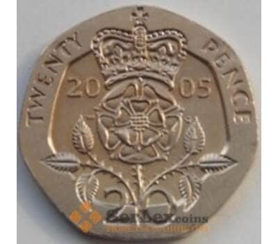 Монета Великобритания 20 пенсов 1998-2008 КМ990 UNC арт. С03362