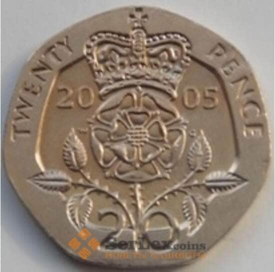 Великобритания 20 пенсов 1998-2008 КМ990 UNC арт. С03362