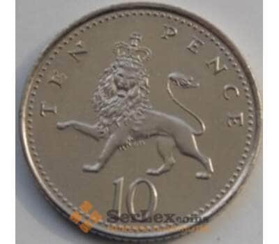Монета Великобритания 10 пенсов 1998-2008 КМ989 UNC арт. С03363