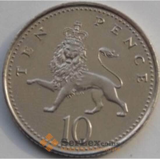 Великобритания 10 пенсов 1998-2008 КМ989 UNC арт. С03363