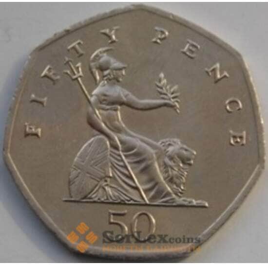 Великобритания 50 пенсов 1998-2008 КМ991 UNC арт. С03366