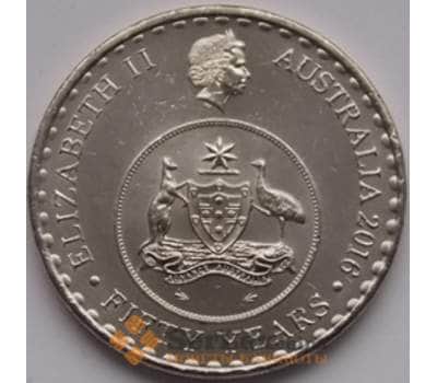 Монета Австралия 20 центов 2016 UNC 50-тие Десятичного обращения арт. С03393