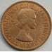 Монета Великобритания 1 пенни 1953 КМ883 AU арт. С03413