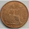 Великобритания 1 пенни 1953 КМ883 AU арт. С03413