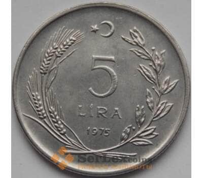 Монета Турция 5 лир 1974-1979 КМ905 AU арт. С03422
