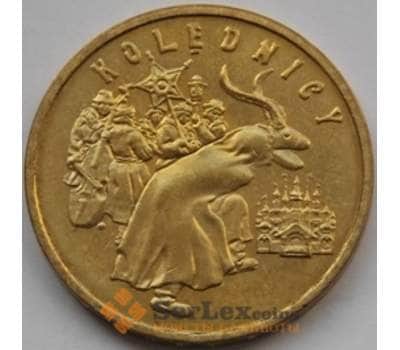 Монета Польша 2 злотых 2001 Y422 UNC Коляда арт. С03431