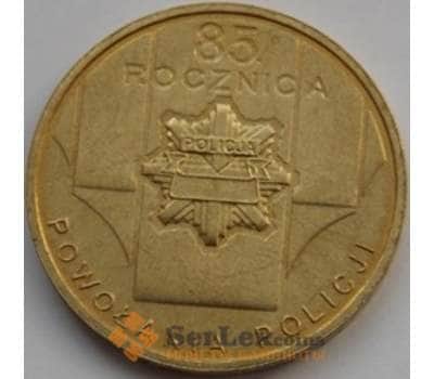 Монета Польша 2 злотых 2004 Y501 aUNC 85-летие Полиции арт. С03455