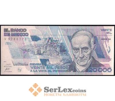 Банкнота Мексика 20000 Песо 1989 aUNC №92b арт. В00975