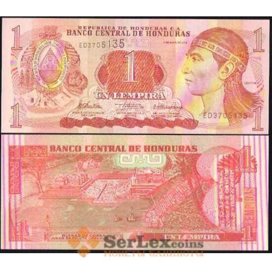 Гондурас 1 лемпира 2010 P89b UNC  арт. В00673