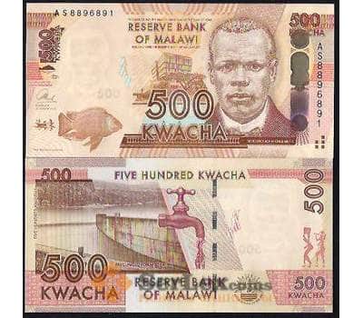 Банкнота Малави 500 Квача 2014 Р61 UNC  арт. В00997