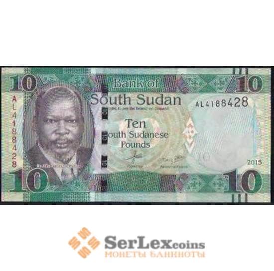 Судан Южный банкнота 10 Фунтов 2015 Р7 UNC  арт. В01009