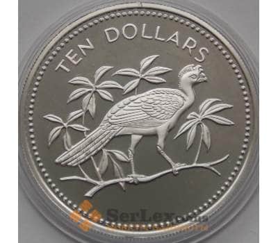 Монета Белиз 10 долларов 1975 КМ45а PROOF Серебро арт. С03519