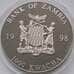 Монета Замбия 1000 квача 1998 PROOF арт. С03539