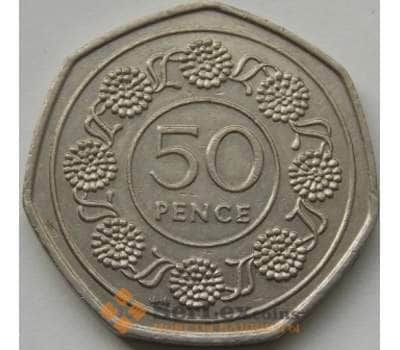 Монета Гибралтар 50 пенсов 1988 КМ17 XF арт. С03570