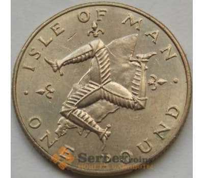 Монета Мэн Остров 1 фунт 1978-1981 КМ44 UNC арт. С03590