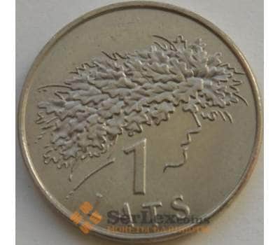 Монета Латвия 1 лат 2006 КМ73 XF Венок арт. С03596