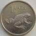 Монета Латвия 1 лат 2010 КМ108 XF Жаба арт. С03604
